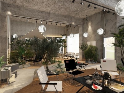 工业风露营咖啡店3D模型下载